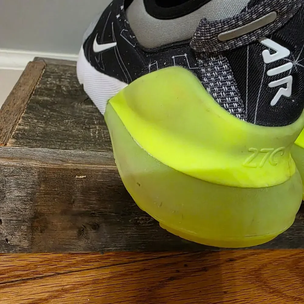 ​Nike Air Max 270 Extreme Space Pack GS Grey Black Volt Youth Size 6.5Y